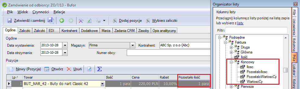 Realizacja zamówienia może się jednak odbywać w wielu etapach, którym odpowiadają kolejne dokumenty w sekwencji, np. faktura proforma, faktura zaliczkowa i na końcu faktura sprzedaży lub WZ.