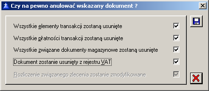 zakupu i faktura sprzedaŝy). Jej wybranie spowoduje utworzenie nowego dokumentu typu spinacz, w którym trzeba wskazać spinane dokumenty.