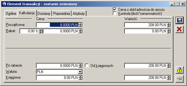 w jednostce podstawowej i w takiej zostanie on przyjęty do magazynu według przeliczenia widocznego w pierwszym wierszu.