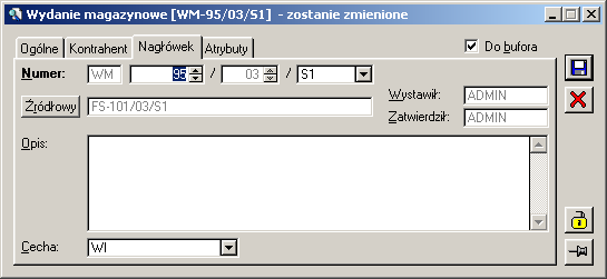 2.17.1.2 WM/PM, zakładka: Kontrahent Rys. 2.180 Wydanie magazynowe, zakładka: Kontrahent. Na zakładce wyświetlane są szczegóły danych odbiorcy, przepisane z karty kontrahenta.