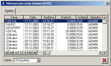 Wartość - cena netto lub brutto, zaleŝnie od parametru wzorca. Dostępna do edycji. MarŜa zakładana - Cenę moŝna ustalić poprzez podanie wartości zakładanej marŝy.