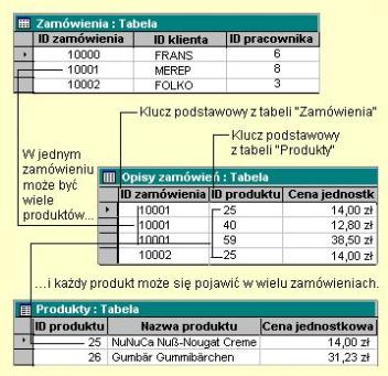 Typy relacji wg ESRI 12 Relacja prosta Prosta lub równorzędna relacja to taka, która zachodzi pomiędzy dwoma