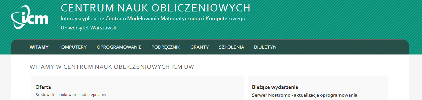 Dostępne informacje Strona wiki