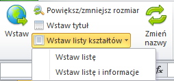 Instrukcja użytkowania dodatku MS Excel - CONT-EVO MAP w wersji komercyjnej Interfejs Po uruchomieniu dodatku, na wstążce MS Excel pojawi się nowa karta: CONT-EVO MAP : Karta ta zawiera polecenia,