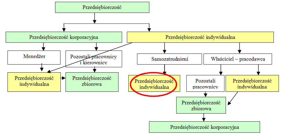 132 PRZEDSIĘBIORCZOŚĆ INDYWIDUALNA I KORPORACYJNA WOBEC PROBLEMU WYPALENIA ZAWODOWEGO cownika szeregowego).