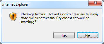 Odpowiedź twierdząca Tak umożliwi podpisanie przelewu.