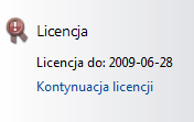 Centrum zabezpieczeń 16 Więcej informacji znajdziesz w rozdziale Kontynuacja licencji Możesz w każdej chwili odpłatnie rozszerzyć posiadaną licencję na większą ilość komputerów, lub wykupić migrację