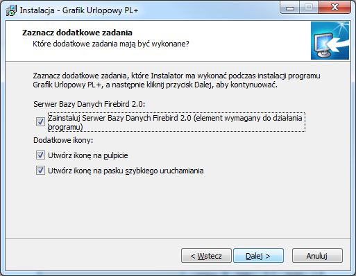 2.1. Konfiguracja uprawnień w systemach Windows Jeśli system Windows na którym instalowany jest program posiada ograniczenia uprawnień (np.