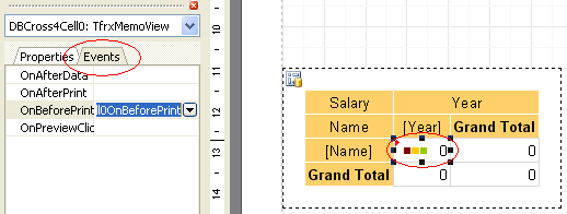 Cross-tab reports ( Raporty zawierające tabele krzyżowe) 132 In the same way put another 2 rectangles.