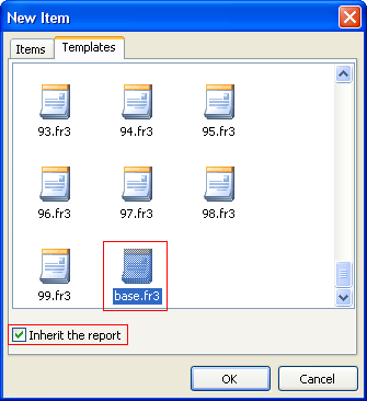 Report inheritance 176 Save our report with "base.fr3" name. Into which folder? It depends on how you setup the TfrxDesigner component.