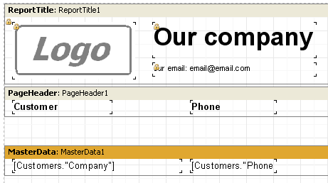 177 FastReport 4.6 User's Manual What this means. You cannot rename or delete such objects. You cannot move them to another band. All other settings (such as text, color, frame) can be made.