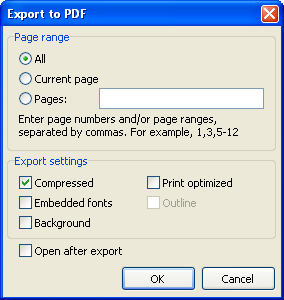 Report viewing, printing and export 204 14.5.1 Export to PDF Format PDF (Portable Document Format): a platform-stand alone format of electronic documents created by Adobe Systems.