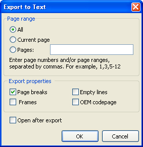 211 FastReport 4.6 User's Manual Export peculiarities: export may consist of several files.