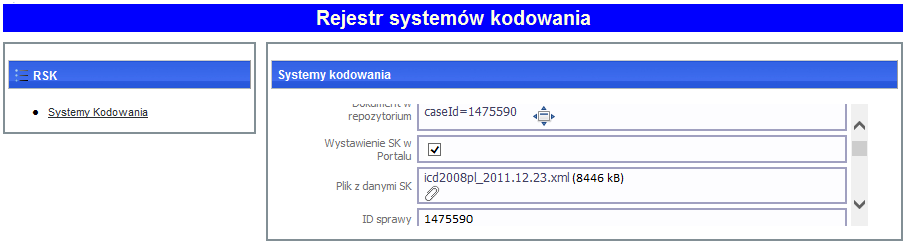 Nowy rejestr systemów kodowania zbudowany jest w sposób umożliwiający nie tylko odczytanie konkretnego systemu kodowania (w tym przypadku - międzynarodowej statystycznej klasyfikacji chorób i