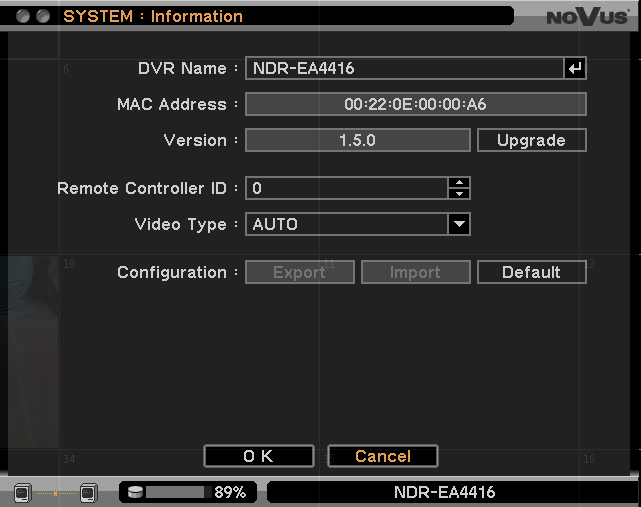 E-Viewer - user s manual, ver. 1.1 REMOTE DVR MANAGEMENT 7.1. Remote firmware upgrade During remote DVR configuration described in previous chapter DVR firmware upgrade is also possible. ATTENTION!