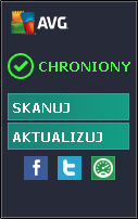 Tymczasowo wyłą cz ochronę AVG Ta opcja pozwala Ci natychmiastowo wyłą czyć wszelką ochronę zapewnianą przez system AVG AntiVirus 2013.