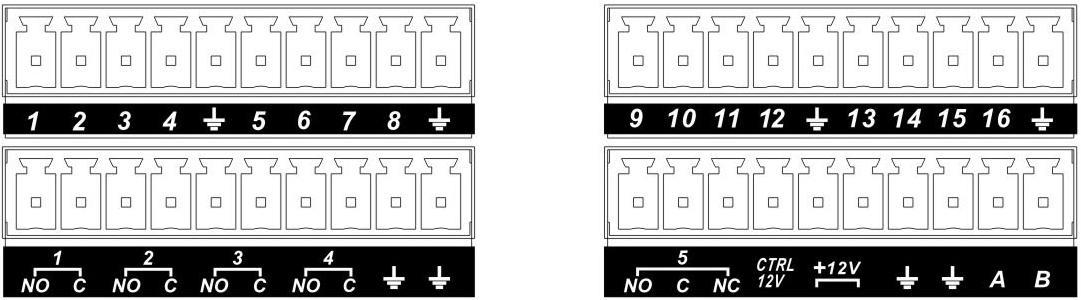 3.8.1.5 Seria rejestratorów Full-D1 1.5U i Simple 1.5U Interfejs tej serii produktów 1.5U jest pokazany na rysunku 3-6.