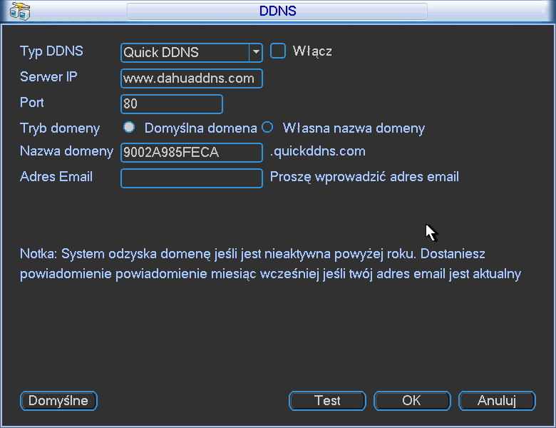 Po restartcie, rejestrator połączy się z siecią internetową automatycznie. IP w PPPoE w rejestratorze ma dynamiczną wartość. Możesz użyć ten adres aby odwiedzić urządzenie. Rysunek 5-