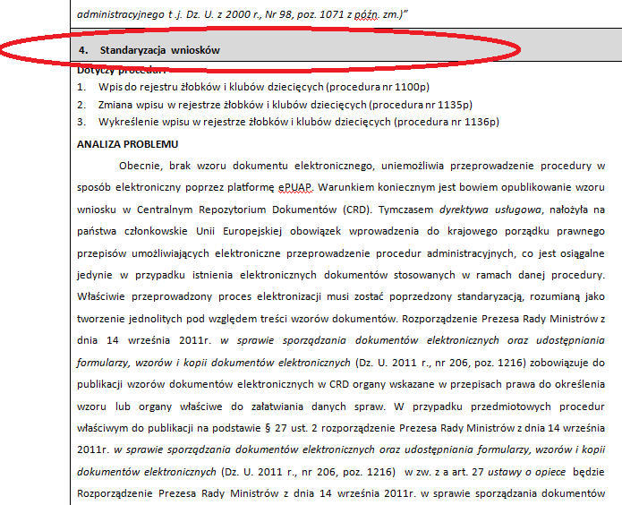 Standaryzacja wzoru wniosku o wpis do rejestru żłobków i klubów dziecięcych żłobków i klubów dziecięcych, a także ze zmianą i wykreśleniem wpisu DPU nr 19