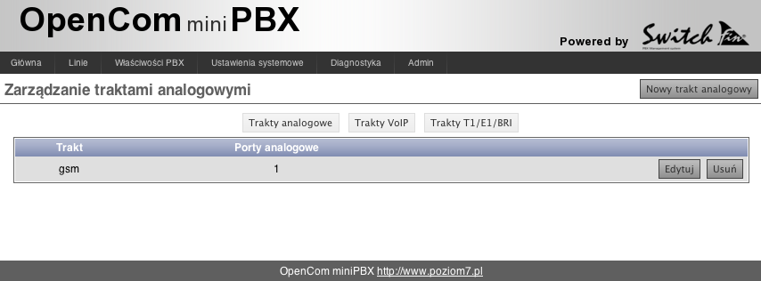 OpenComPBX 26 5.3.