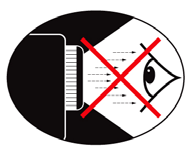 CLASS LED PRODUCT Ostrzeżenia dotyczące bezpieczeństwa oczu Należy unikać ciągłego patrzenia/zaglądania bezpośrednio w wiązkę projekcji projektora.