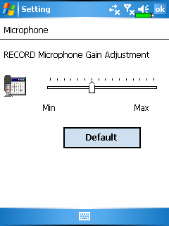 Mikrofon Kliknij, Settings, zakładkę System a następnie Microphone. Użyj suwaka aby ustawić czułość mikrofonu dla funkcji Record Default przywraca ustawienia fabryczne.