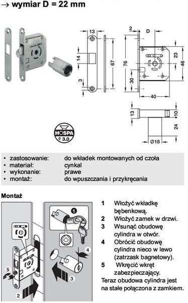 dzięki możliwości montażu wskazanej na rysunku można go zamontowad w