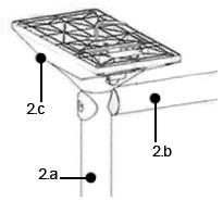 Konstrukcja poprzeczna wykonana z rury stalowej o średnicy w zakresie 40-50 mm i długości wynikającej z rozstawu nóg. Ma być montowana wzdłuż osi podłużnej stołu tuż pod głowicami (ad. graficzna 2.