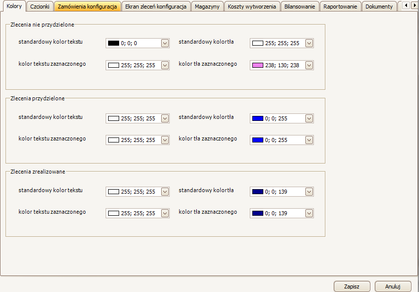 W zakładce Kolory (rys.