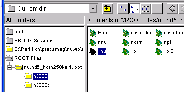 Rysunek 3.1: Struktura danych T2K przedstawiona w graficznym interfejsie roota vect r ; // P o s i t i o n and time // r e l a t i v e to the c e n t r e of // the Nucleus event s t a r t time.