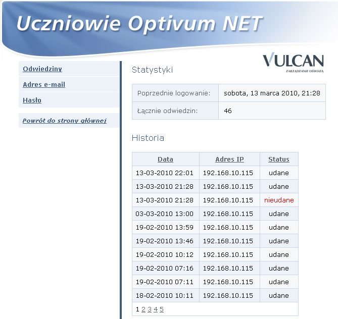 Zmiana danych użytkownika Zmiana danych użytkownika Użytkownik logujący się do Witryny dla rodziców/ucznia może zmienić zapisane w systemie informacje dotyczące jego osoby.