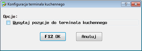 Kuchnia Opcja dostępna jest poprzez uruchomienie programu z parametrem -wh=kuchnia lub z menu: Bistro > Kuchnia Zadaniem modułu Kuchnia jest zastąpienie drukarek kuchennych w kuchni terminalem