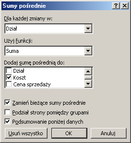 Filtr zaawansowany Filtr zaawansowany jest często nazywany filtrem z zakresem kryteriów. Zakres kryteriów to pewien zakres komórek, które definiują filtr bazy danych.