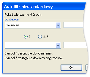 Po zastosowaniu filtru do jednej kolumny, aby uzyskać jeszcze bardziej konkretne informacje, można ponownie zastosować filtry kolejno do pozostałych kolumn.