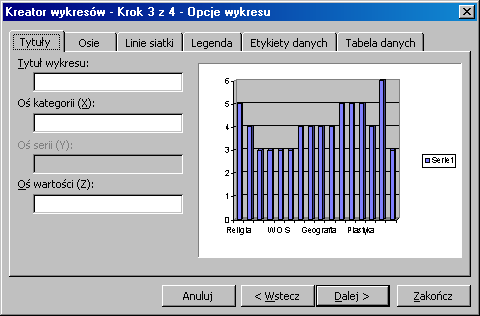 W omawianej wersji MS Excel 2003 można zacząć niejako od końca. Wybrać komórkę docelową, wpisać znak = i poszukać komórki, z której chce się czerpać dane, po czym ją wybrać kliknięciem myszy.