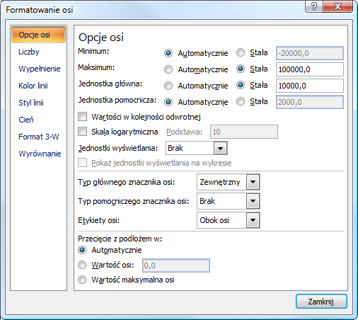 Tworzenie własnego arkusza 5 12 Formatowanie osi Rys. 5-16 Definiowanie serii danych.