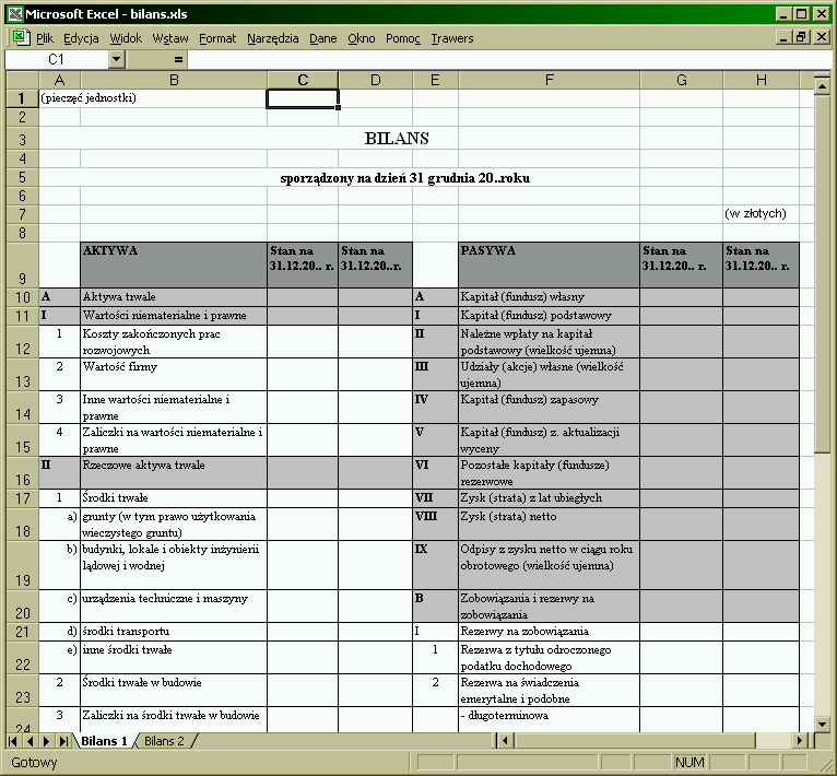 7. y arkuszy korzystających z Dodatku KE 43/46 7.2.