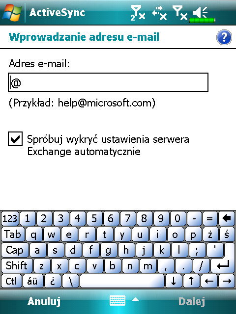 2. Aby prawidłowo skonfigurować daner serwera uzyskaj od administratora sieci w