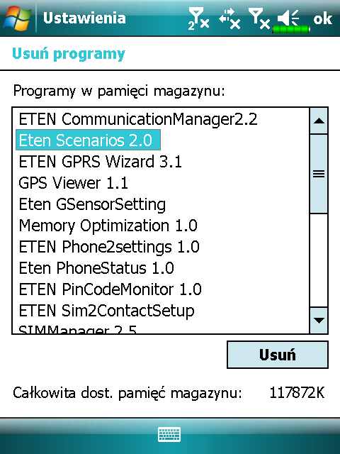 Użyj narzędzi do synchronizacji na komputerze stacjonarnym: Użyj Explorera w narzędziach do synchronizacji, aby przeszukiwać pliki Pocket PC i znajdywać programy.