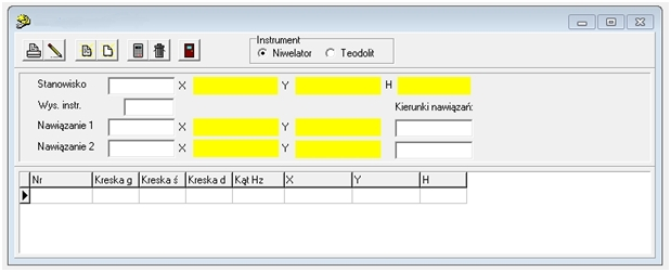 TEST NR 32 Przedstawiony obraz pochodzący z programu obliczeń geodezyjnych wskazuje na obliczenia związane z : A. niwelacją punktów rozproszonych. B. niwelacją profili. C. niwelacją trygonometryczną.