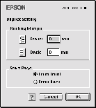 1. Kliknij znaczek Layout (Układ) w oknie dialogowym Basic Settings (Ustawienia podstawowe). Zostanie wyświetlone okno dialogowe Layout (Układ). 2. Zaznacz pole wyboru Duplex (Druk dwustronny).