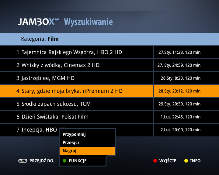 4. PRZEWODNIK EPG I JEGO FUNKCJE Przewodnik po programach EPG Przełączanie kanałów Przewodnik umożliwia sprawdzenie aktualnie oglądanego programu i ramówki innych kanałów.