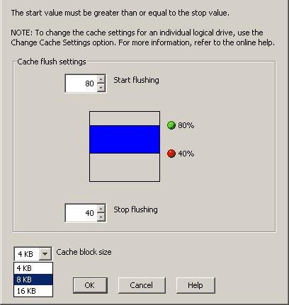 Cache Age Based Standardowo 10 sekund set logical Drive [LUN] cacheflushmodifier=[new_value];