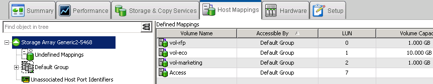 The Array Management Window Host