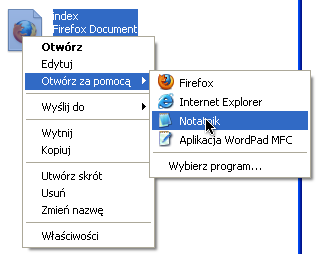 html (dokument internetowy) oraz do zainstalowania joomla!) warto odpowiedzieć na pytanie dlaczego po index.php (plik języka php). Przenieś plik (np.