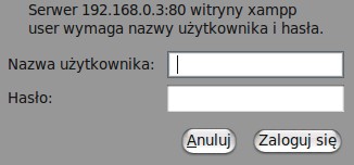 Przeładuj w przeglądarce stronę xampp. Jeżeli wszystko przebiegło Skoro uporaliśmy się z kwestią bezpieczeństwa czas na zapoznanie się z prawidłowo pojawi się okno autoryzacji menu.