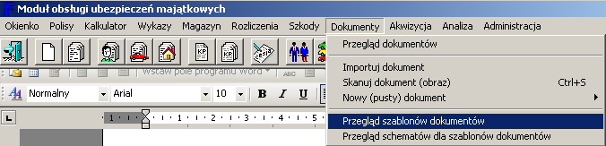 Następnie w programie Fort z menu wybieramy Dokumenty/Importuj dokument wskazujemy zapisaną wiadomość w Typie pliku wybiermay Dokument zewnętrzny i Otwieramy dokument.