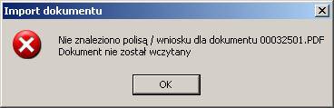 kartoteka zaczytywanego dokumentu. Po zapisaniu wyskoczy nam komunikat, że pobranie zostało zakończone.