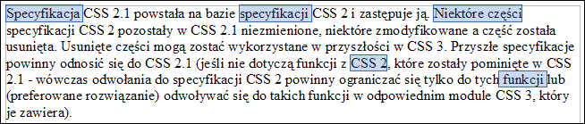 kliknąć lewym przyciskiem myszy (w Wordzie spowoduje to zaznaczenie całego akapitu).