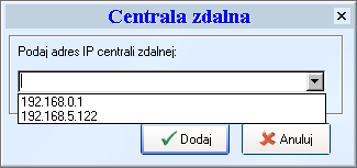 CENTRALA TELEFONICZNA CTL V Wybór centrali zdalnej do konfiguracji Możesz też konfigurować centralę zdalną, będącą poza Twoją lokalną siecią komputerową.